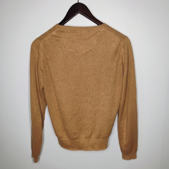 Tommy Bahama Cardigan Womens Small Tan Business Casual Office Career Neutral - Picture 4 of 11